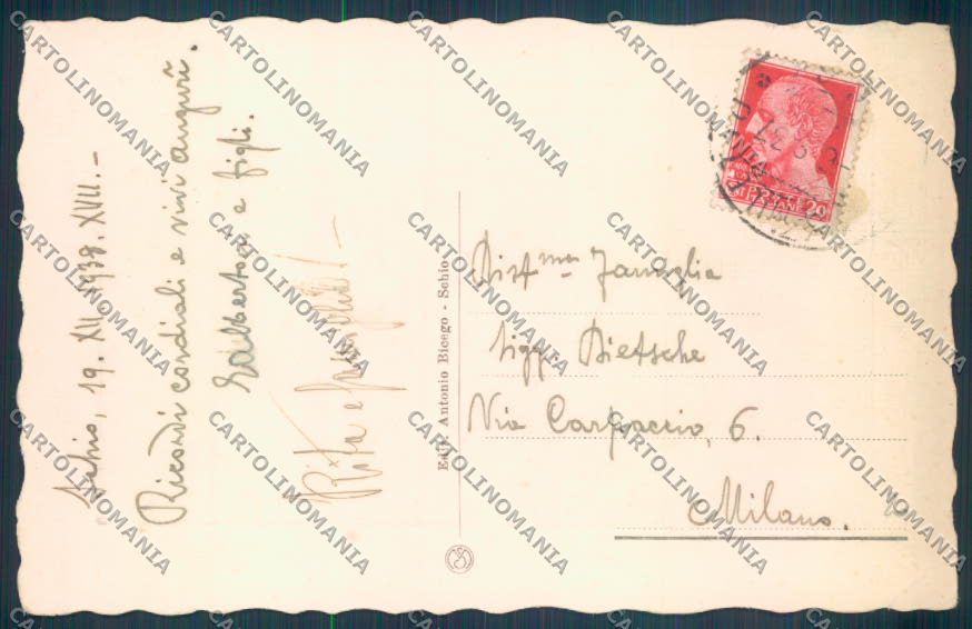 Vicenza Schio cartolina ZB7985 – retro