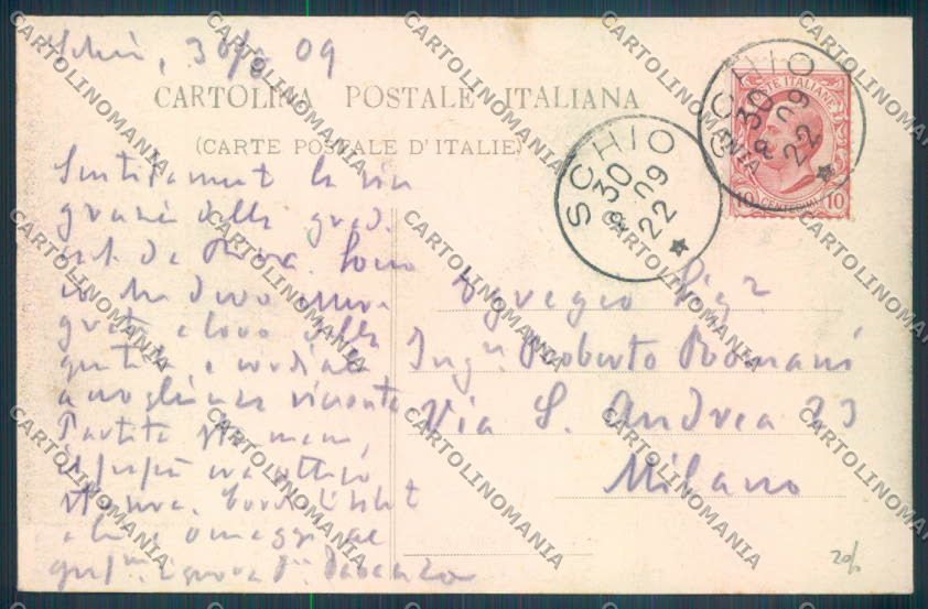 Vicenza Schio Lanificio Rossi cartolina ZB7992 – retro