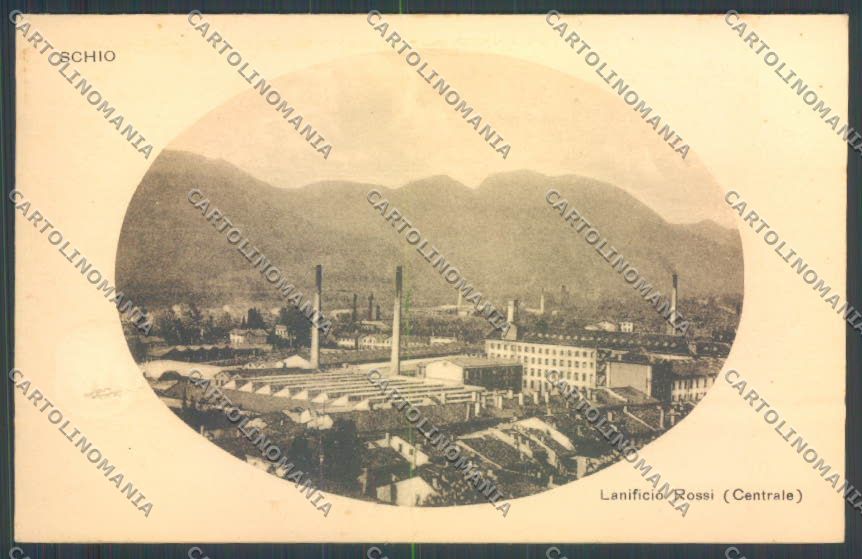 Vicenza Schio Lanificio Rossi cartolina ZB7995 – fronte