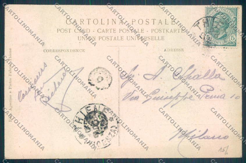 Vicenza Thiene cartolina ZB8023 – retro