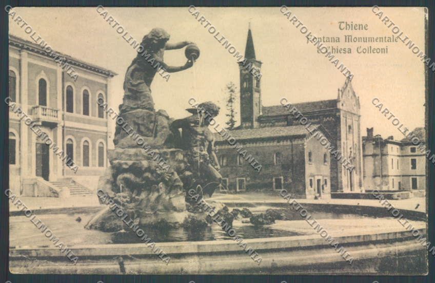 Vicenza Thiene Fontana Monumentale cartolina ZB8026 – fronte