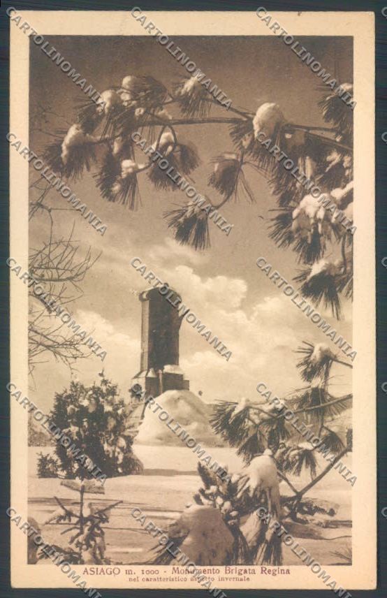 Vicenza Asiago Monumento Brigata Regina cartolina ZB8050 – fronte