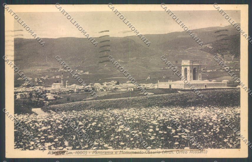 Vicenza Asiago Ossario Caduti in Guerra cartolina ZB8055 – fronte