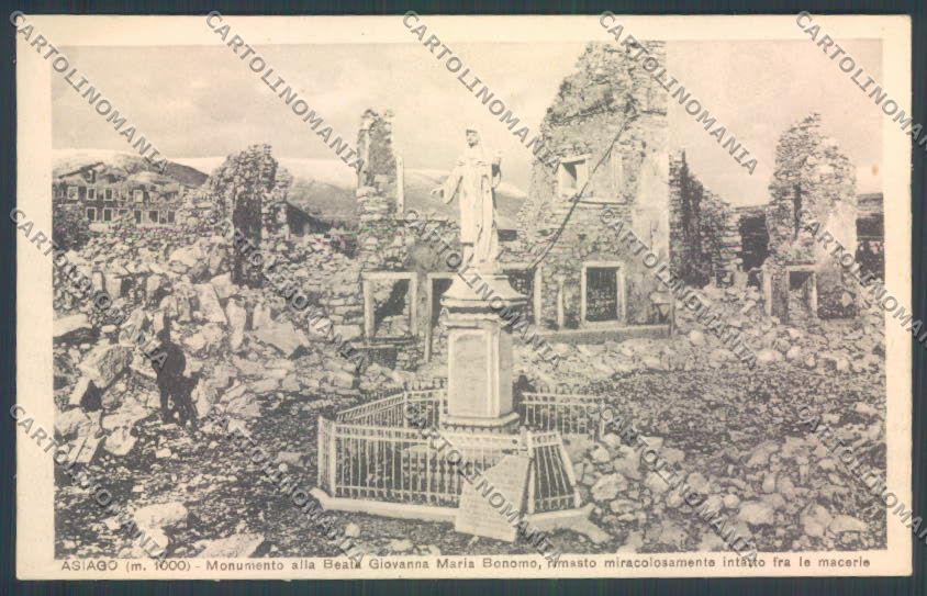 Vicenza Asiago Monumento Beata Bonomo cartolina ZB8064 – fronte