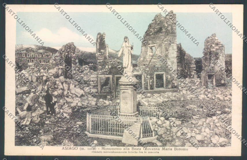 Vicenza Asiago Monumento Beata Bonomo cartolina ZB8092 – fronte