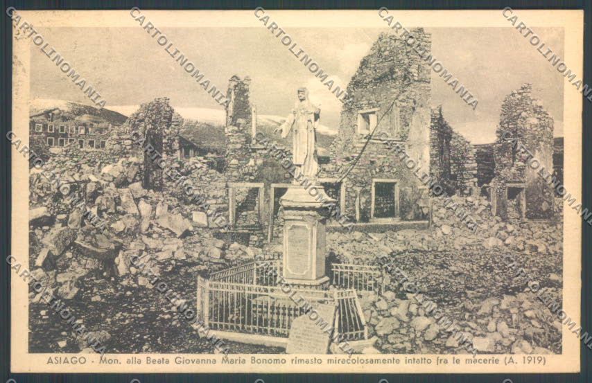 Vicenza Asiago Monumento Beata Bonomo cartolina ZB8094 – fronte