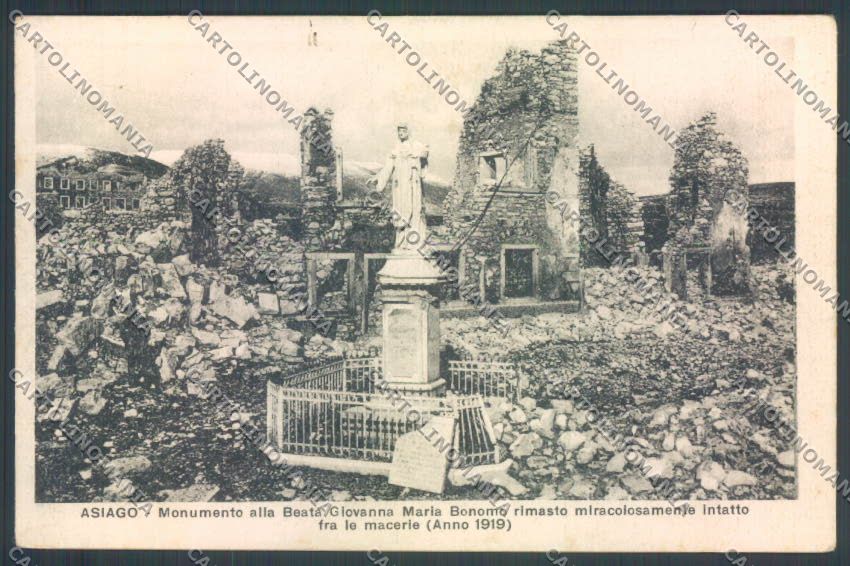 Vicenza Asiago Monumento Beata Bonomo cartolina ZB8096 – fronte