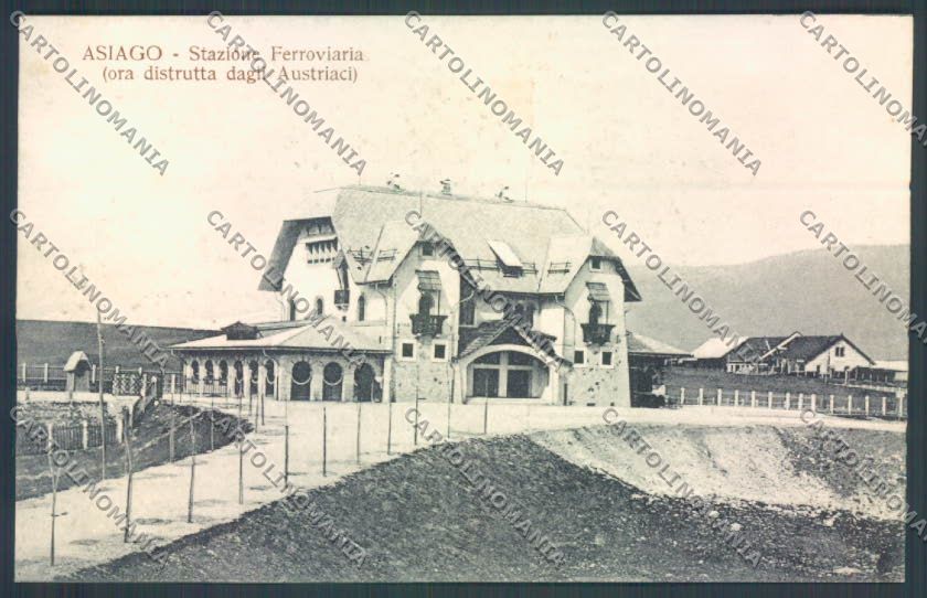 Vicenza Asiago Stazione Ferroviaria cartolina ZB8097 – fronte