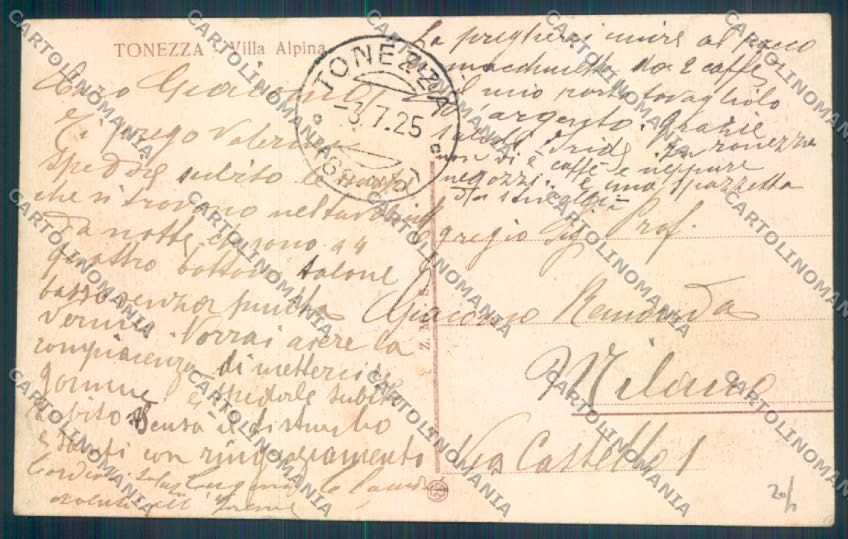 Vicenza Tonezza cartolina ZB8135 – retro