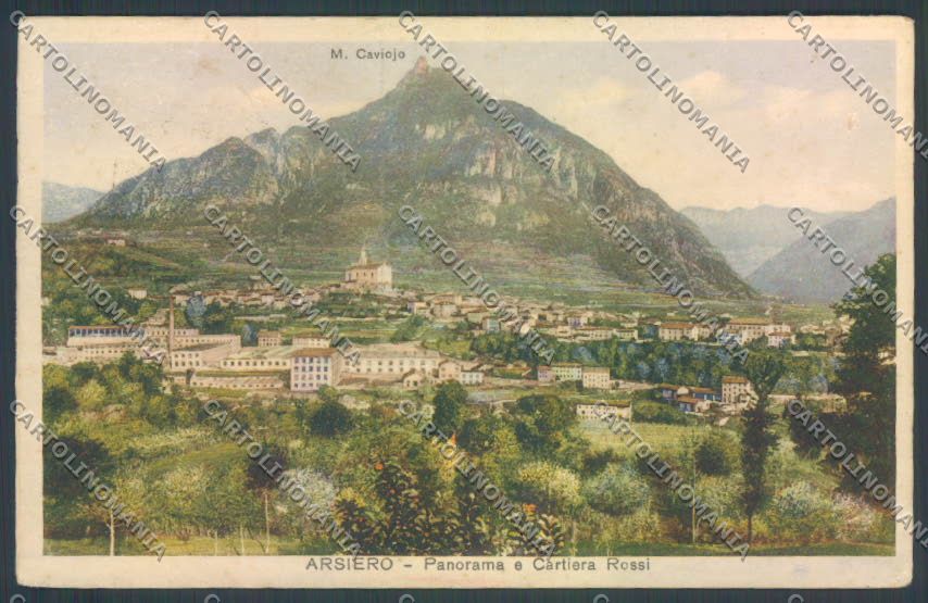 Vicenza Arsiero Cartiera Rossi SCOLLATA cartolina ZB8182 – fronte
