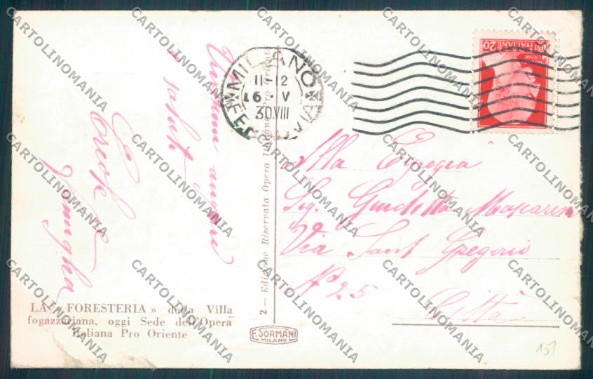 Vicenza Velo d'Astico cartolina ZB8212 – retro