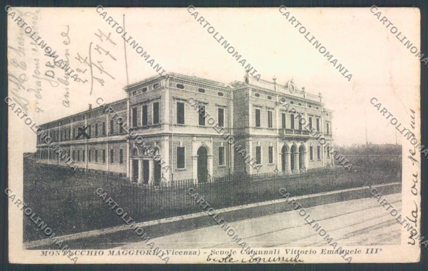 Vicenza Montecchio Maggiore Scuole Comunali Vittorio Emanuele cartolina ZB8238 – fronte