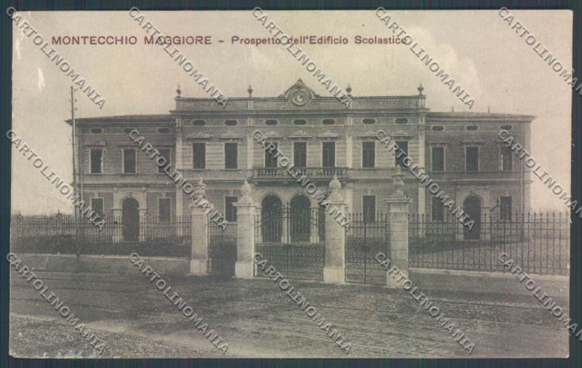 Vicenza Montecchio Maggiore Scuole Vittorio Emanuele ABRASA cartolina ZB8239 – fronte