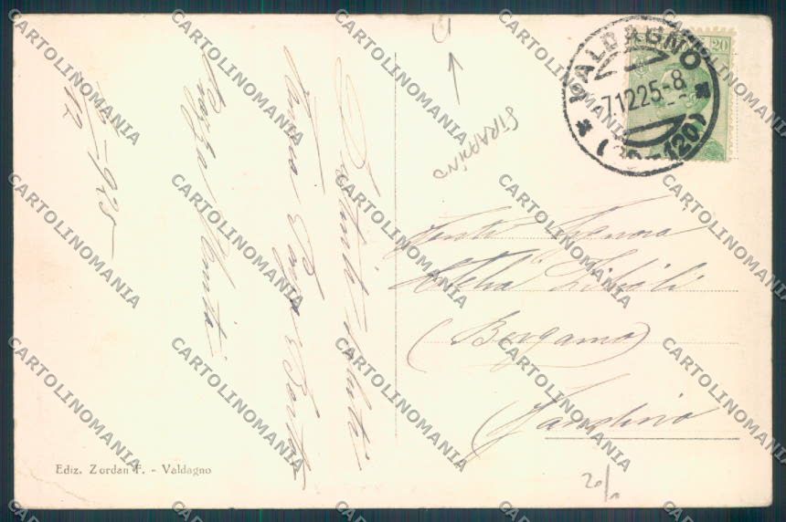 Vicenza Valdagno STRAPPINO cartolina ZB8251 – retro