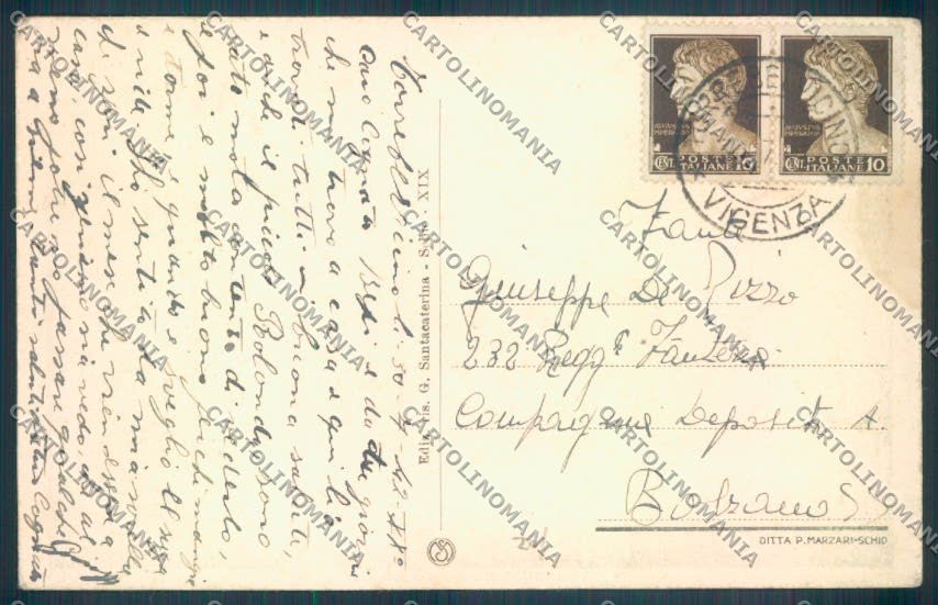 Vicenza Torrebelvicino cartolina ZB8260 – retro