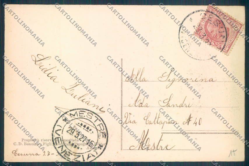 Vicenza Cesuna cartolina ZB8285 – retro