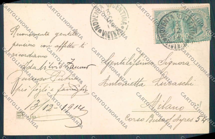Vicenza Noventa Vicentina cartolina ZB8298 – retro