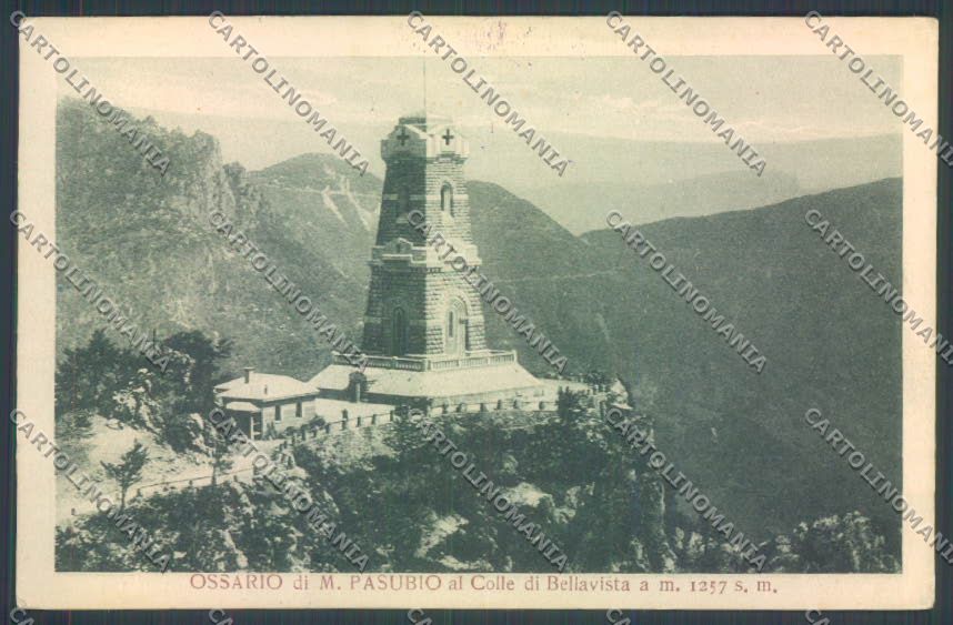 Trento Monte Pasubio Ossario PIEGATA cartolina ZB8307 – fronte