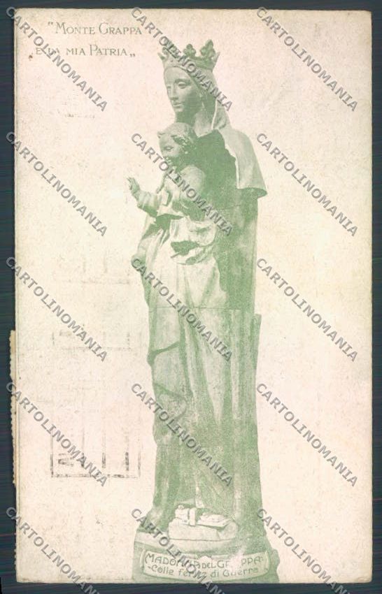Treviso Crespano Veneto Madonna Grappa colle Ferita di Guerra cartolina ZB8330 – fronte