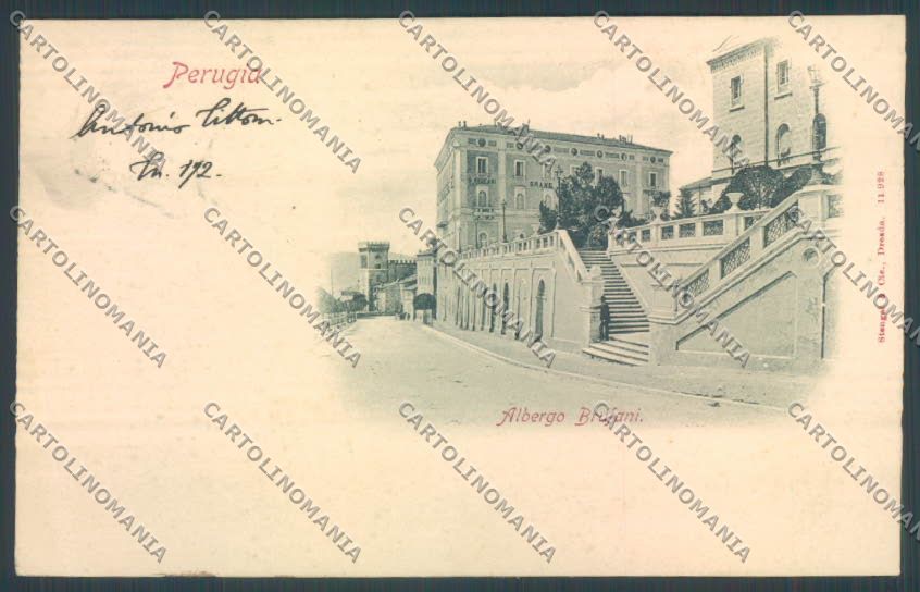 Perugia Città PIEGA cartolina ZB8382 – fronte