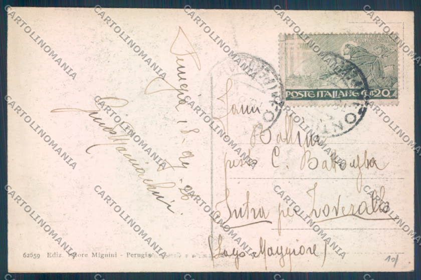 Perugia Città cartolina ZB8422 – retro