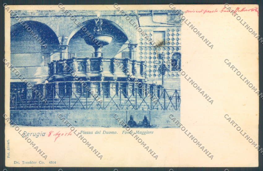 Perugia Città PIEGA cartolina ZB8427 – fronte