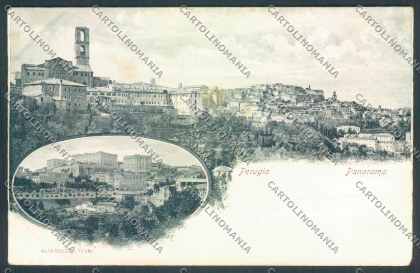 Perugia Città PIEGHINE cartolina ZB8440 – fronte