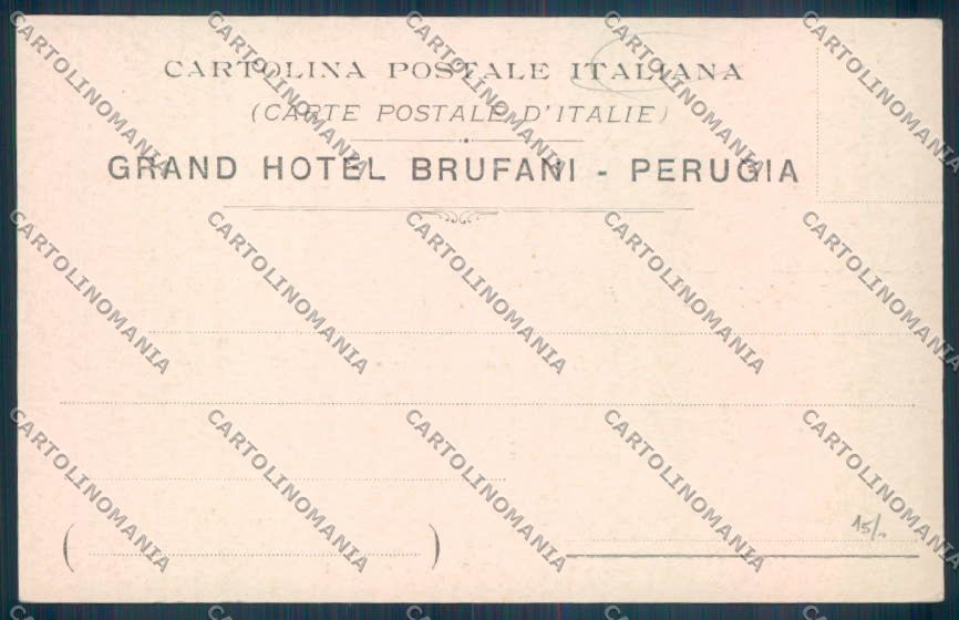 Perugia Città Alterocca Pubblicitaria cartolina ZB8465 – retro