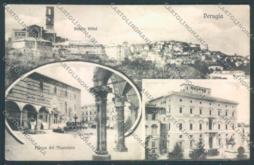 Perugia Città PIEGHINE cartolina ZB8466 – fronte