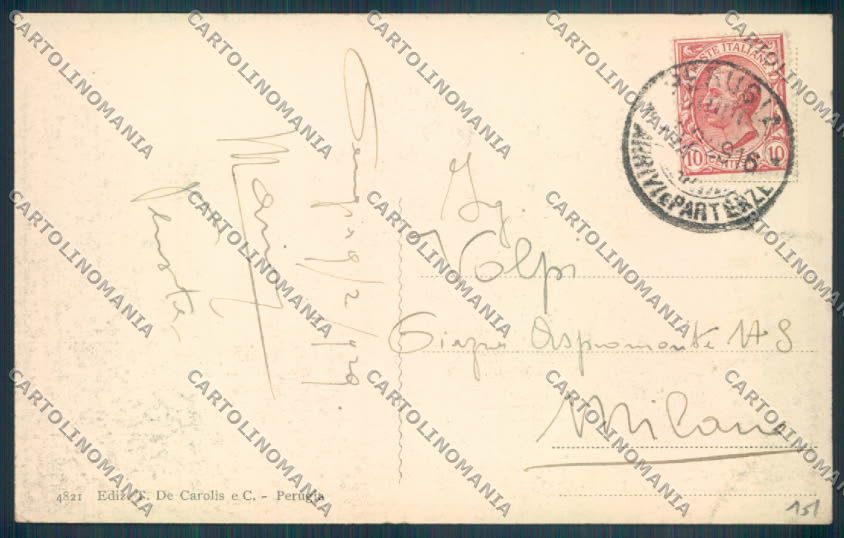 Perugia Città cartolina ZB8489 – retro