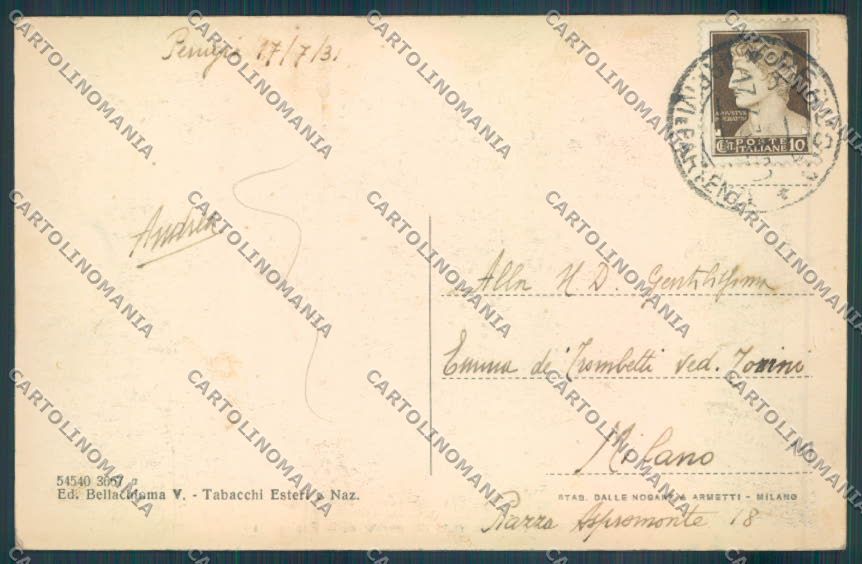 Perugia Città cartolina ZB8492 – retro