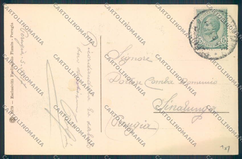 Perugia Città cartolina ZB8494 – retro