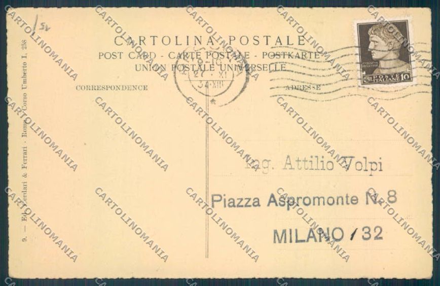Perugia Città cartolina ZB8498 – retro