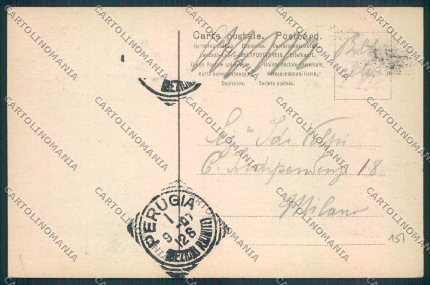 Perugia Città cartolina ZB8499 – retro