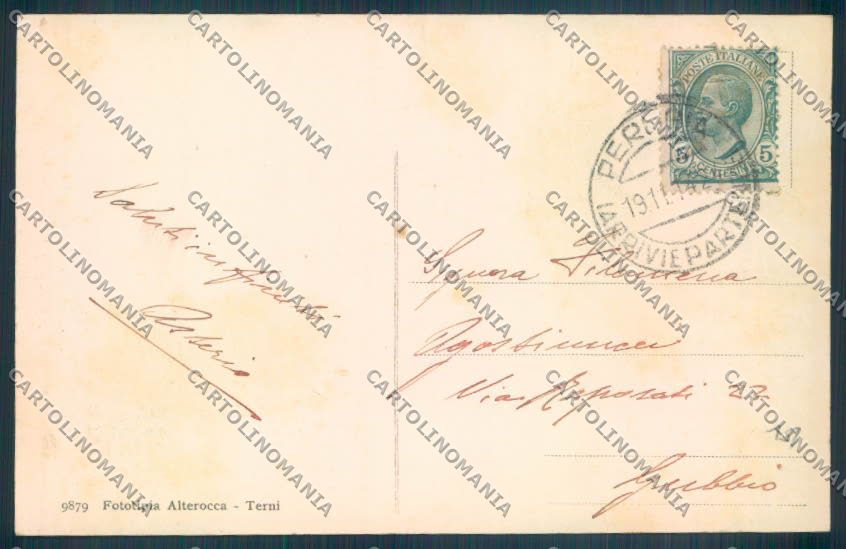 Perugia Città cartolina ZB8507 – retro