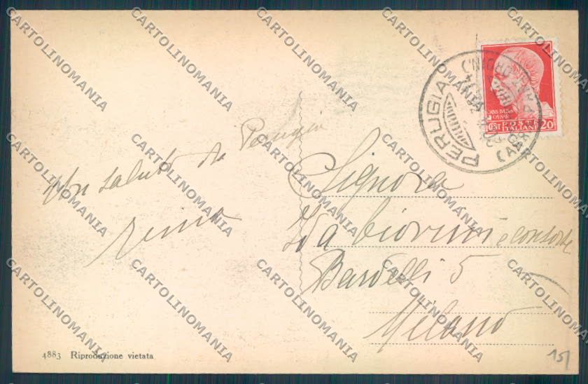 Perugia Città cartolina ZB8517 – retro