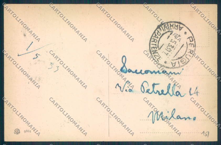 Perugia Città cartolina ZB8520 – retro