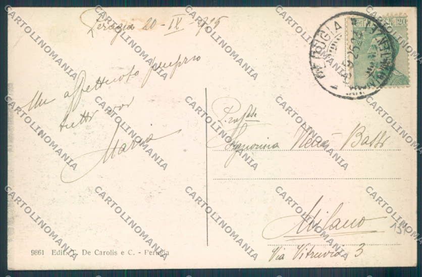 Perugia Città cartolina ZB8525 – retro