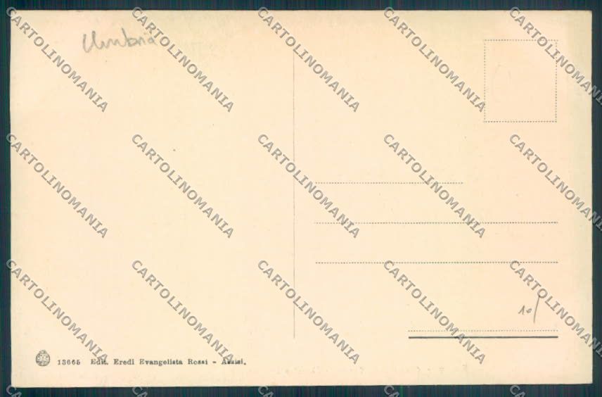Perugia Assisi cartolina ZB8535 – retro