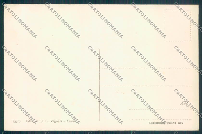 Perugia Assisi cartolina ZB8536 – retro