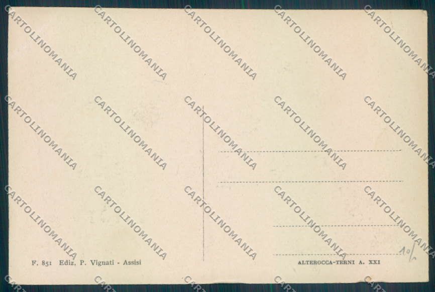 Perugia Assisi cartolina ZB8537 – retro