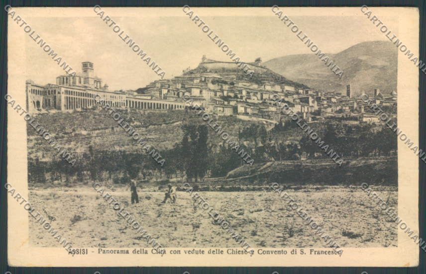 Perugia Assisi PIEGA cartolina ZB8539 – fronte