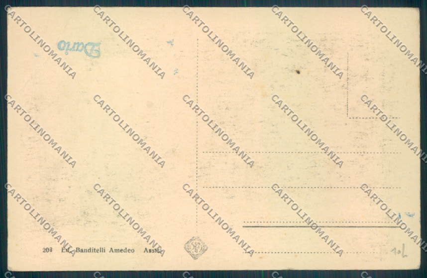 Perugia Assisi PIEGA cartolina ZB8539 – retro