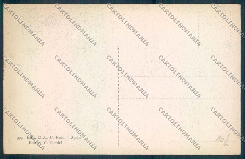 Perugia Assisi cartolina ZB8553 – retro