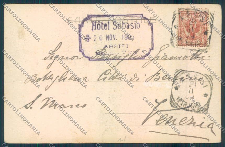 Perugia Assisi Alterocca cartolina ZB8566 – retro