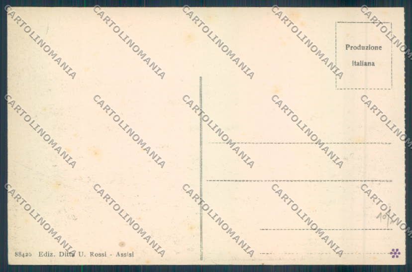 Perugia Assisi cartolina ZB8572 – retro