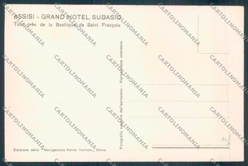 Perugia Assisi cartolina ZB8574 – retro