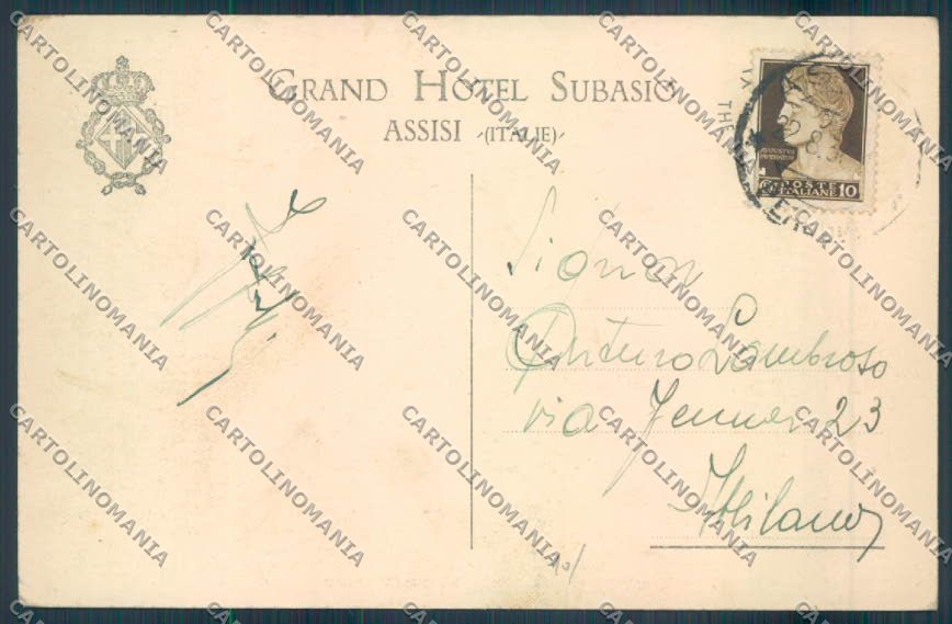 Perugia Assisi cartolina ZB8582 – retro