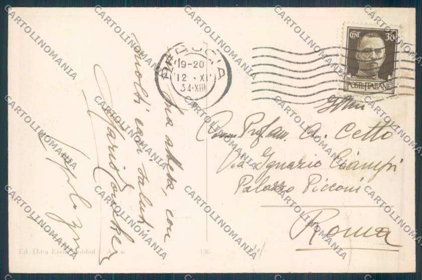 Perugia Assisi cartolina ZB8583 – retro