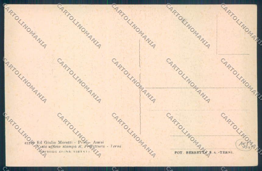 Perugia Assisi cartolina ZB8612 – retro